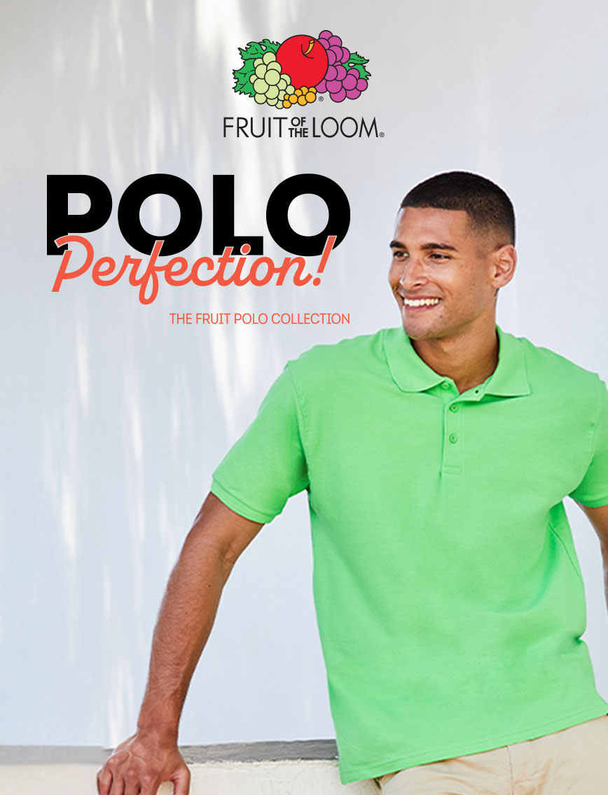 Polo fruit of the loom best sale